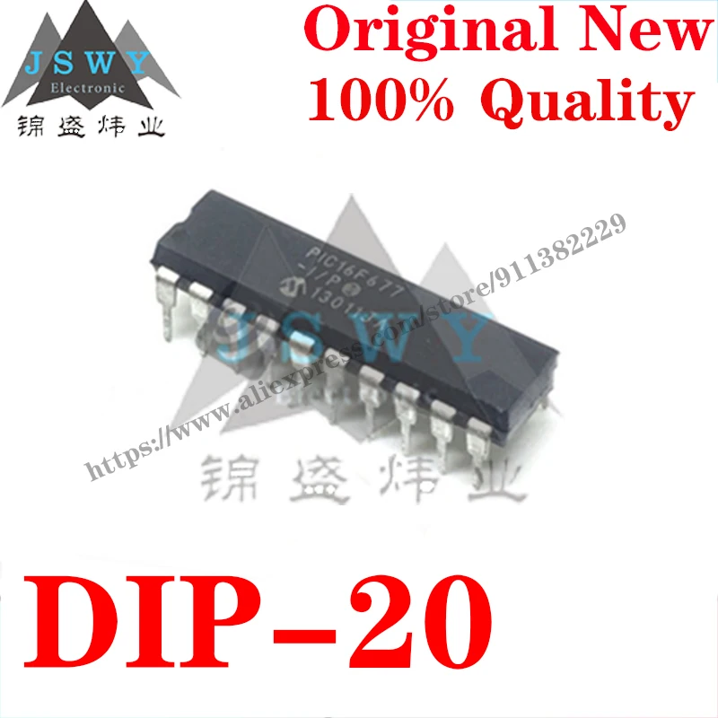 

DIP-20 PIC16F677-I/P PIC16F685-I/P PIC16F687 PIC16F690 PIC16F720 PIC16F721 PIC16F785 PIC16F18346 8-bit MCU IC Chip the for PCB