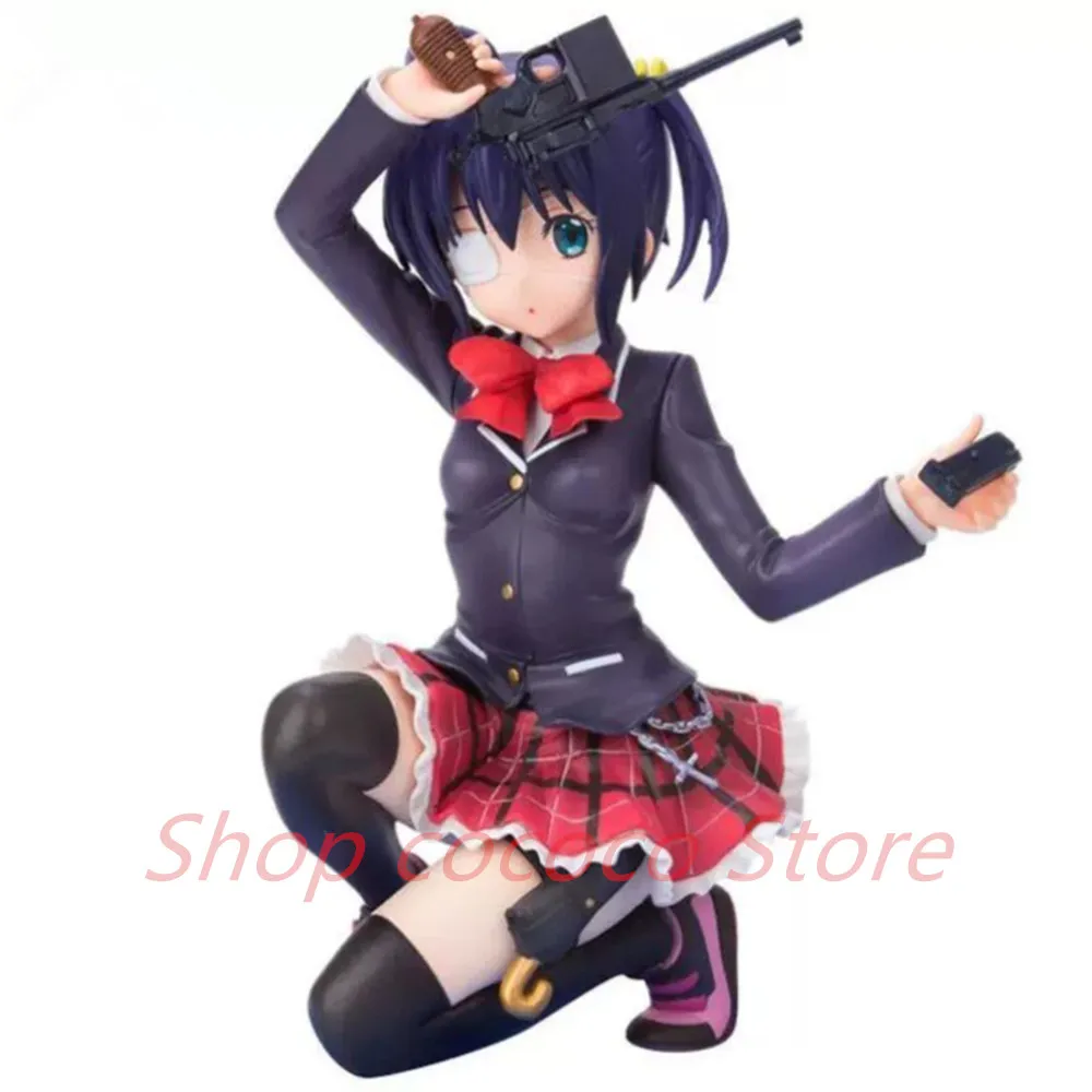 Anime Chu-2/Chuunibyou Demo Koi Ga Shitai The Eil Eye Kneeling Takanashi Rikka PVC Figure Collectible Toy