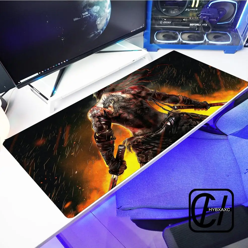 Shadows Die Twice Computer Mouse Pad Sekiro Gaming Mousepad Large  Mouse Mat Gamer XXL Carpet PC Desk Mat Keyboard Rug HYBXXC