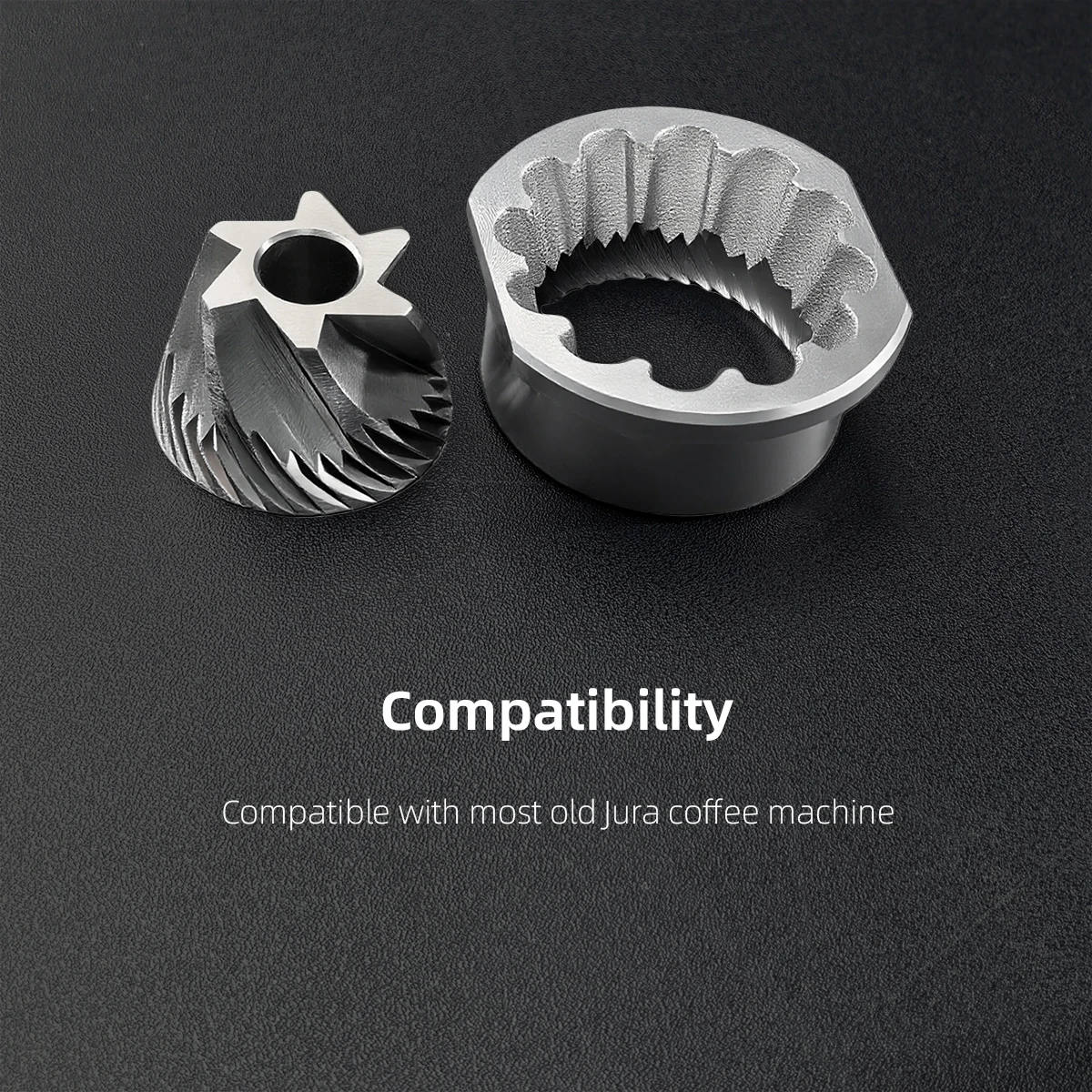 Conical Burr Grinder Set Replacement for JURA Coffee Machines – Compatible with Old Jura Models High-Precision Grinding