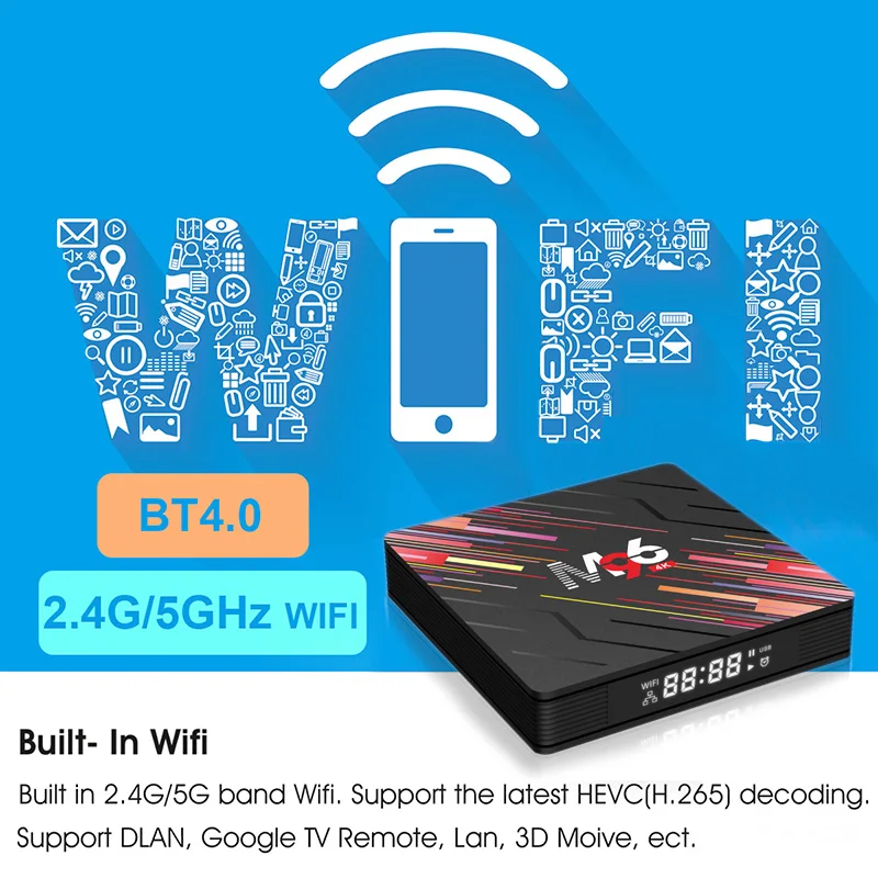 M96 Mini Smart TV Box 4GB 64GB Android 9.0 tv box RockChip RK3228A 2.4G 5G Wifi 4K TVbox Media Player Set Top box Dropshipping