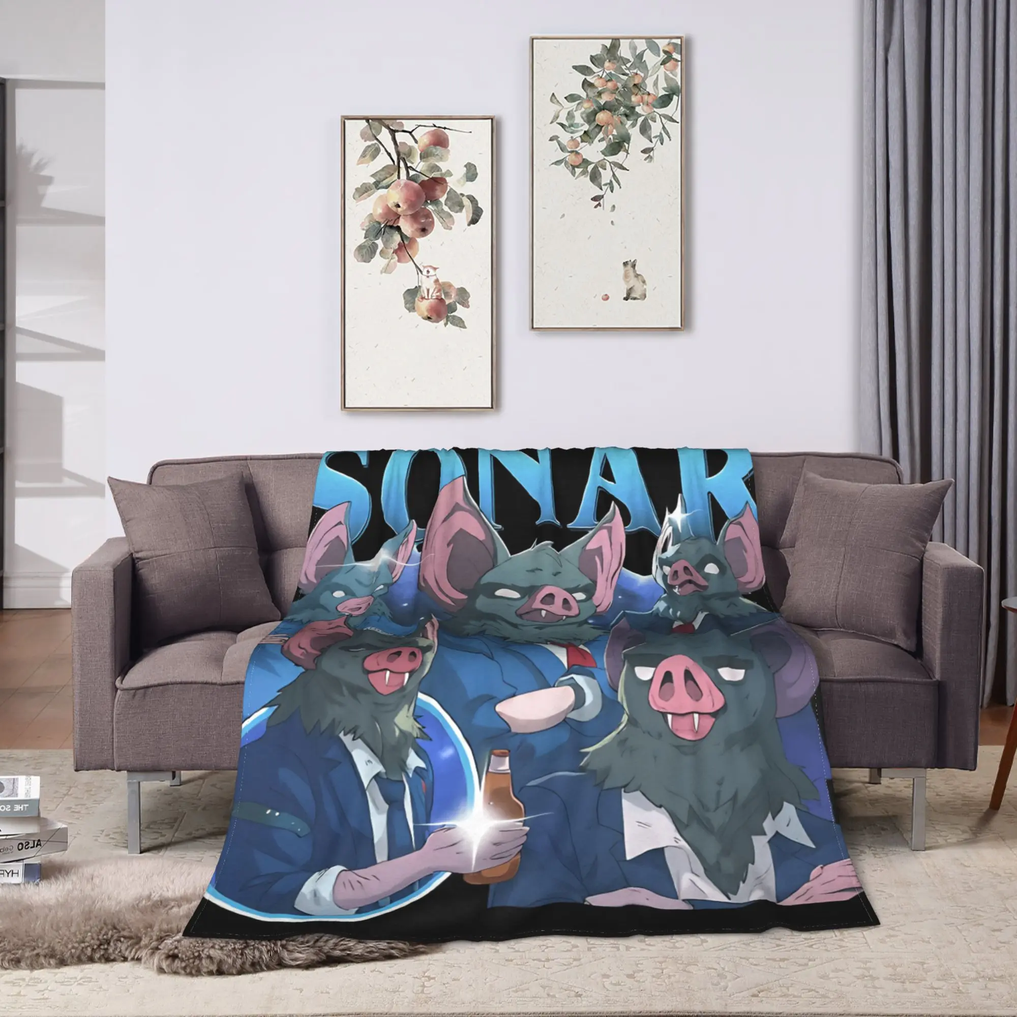 Dispatch Game Sonar Blanket Quality Soft  Throw Blanket Winter Kids Adult Couch Chair Graphic Bedspread