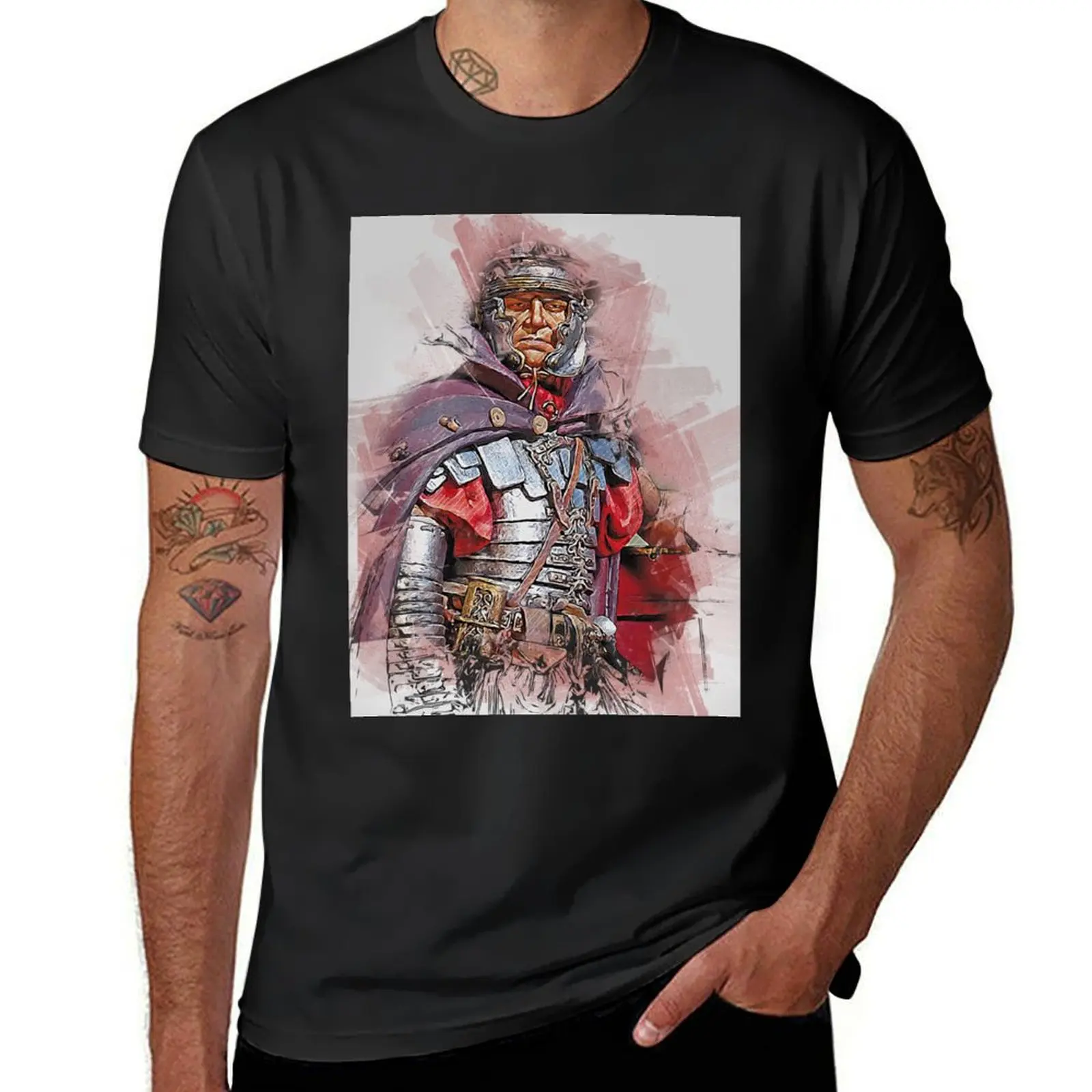 

Portrait of a Roman Legionary T-Shirt summer tops plus sizes oversizeds summer top Men's t shirts