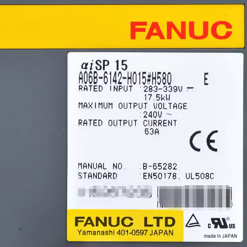 A06B-6142-H015 Fanuc Servo Drive Power Supply Module Tested Ok A06B 6142 H015