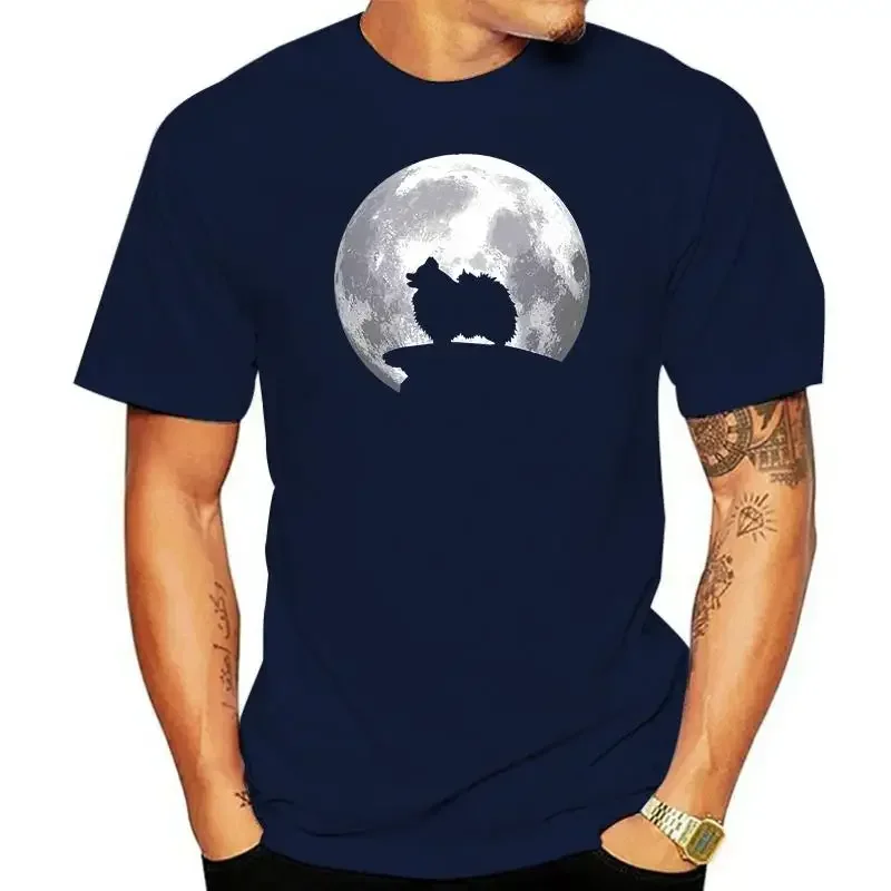 Camiseta casual a col rond pour hommes, disfraz de chien FN anian et lune, modo documento, 2022