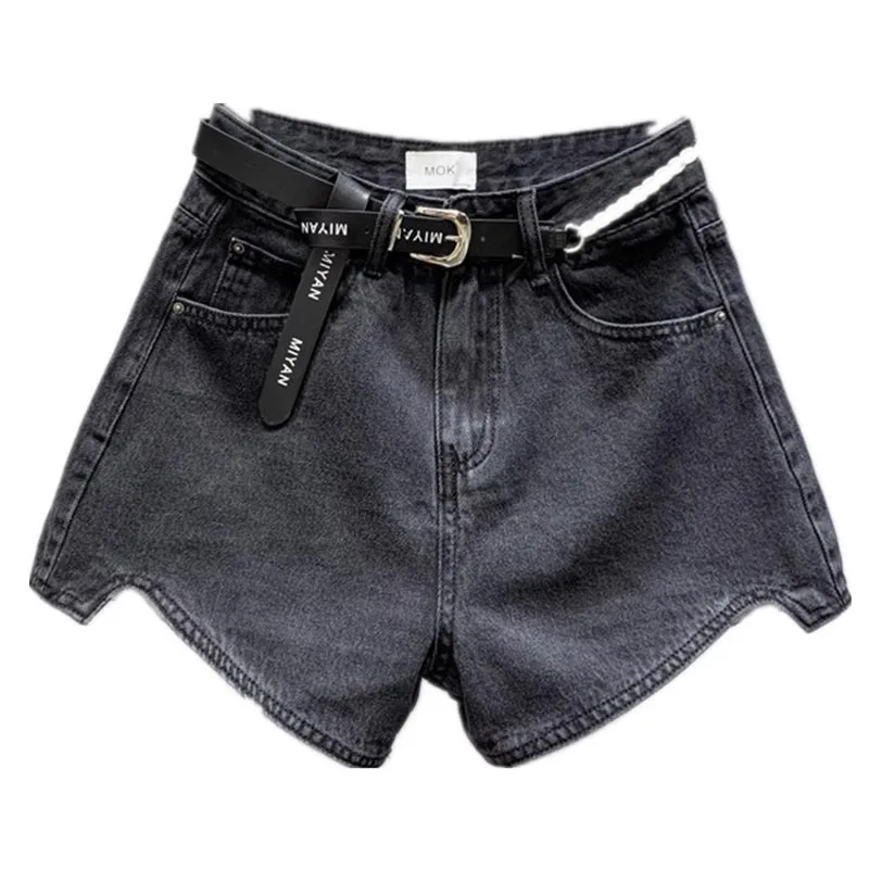 

Summer 2024 New Black Denim Shorts Mujer Women