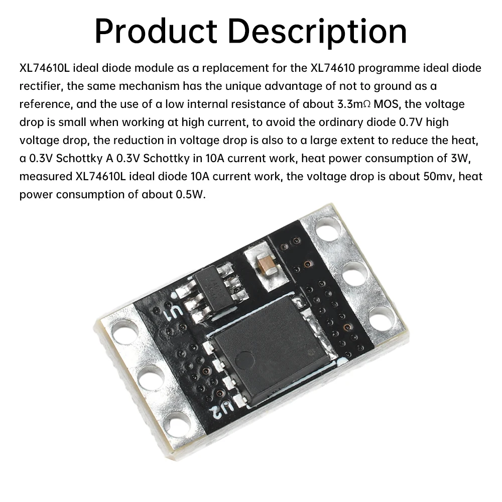 1,5 В-36 В XL74610L Идеальный диодный модуль Замена для LM74610 Аналоговый идеальный диодный выпрямитель 15 А/30 А Низкое внутреннее сопротивление MOS