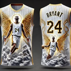 24 Hot Selling ChatGTP Angel Kobe Basketball Jersey Full Of Design Fans Training Basketball Commemorative Uniform For Adult&Kid