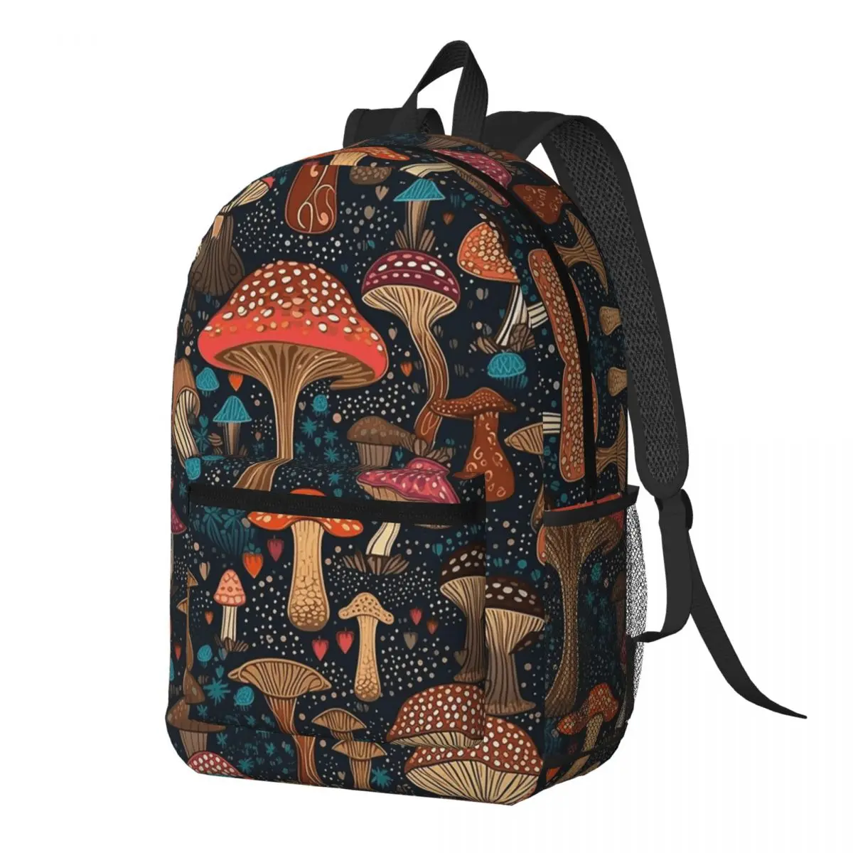 Psychedelic Magic Mushrooms Print Lava Backpack Daypack Large Capacity Boys Girls BookBag School Bag Shoulder Bags for Men Women