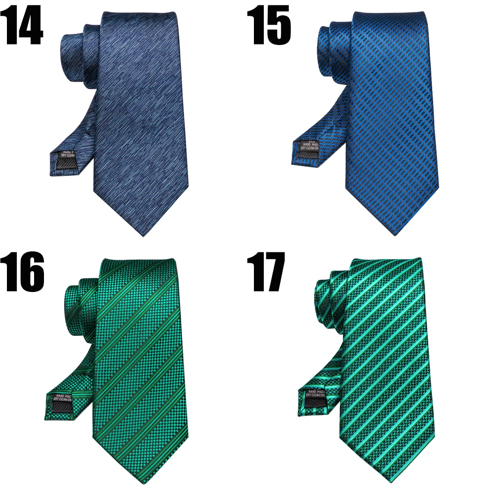 EASTEPIC 8-zentimeter Breite Krawatten für Männer Grün Krawatten mit Geometrische Designs Rot Gestreiften Zubehör für Hochzeit Zeremonien – Detail 6