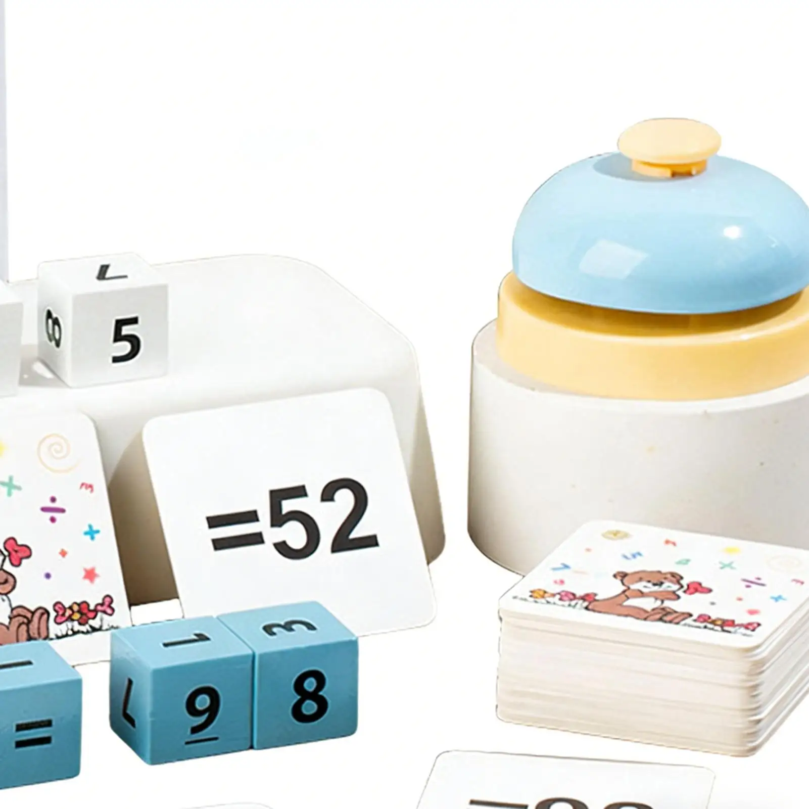 บล็อกตัวเลข ของเล่นเสริมทักษะการเรียนรู้แบบอินเทอร์แอคทีฟ ชุดบล็อกตัวเลขสำหรับเด็ก ผู้ชาย ใช้ได้ที่บ้าน เดินทาง ห้องเรียน โรงเรียนอนุบาล