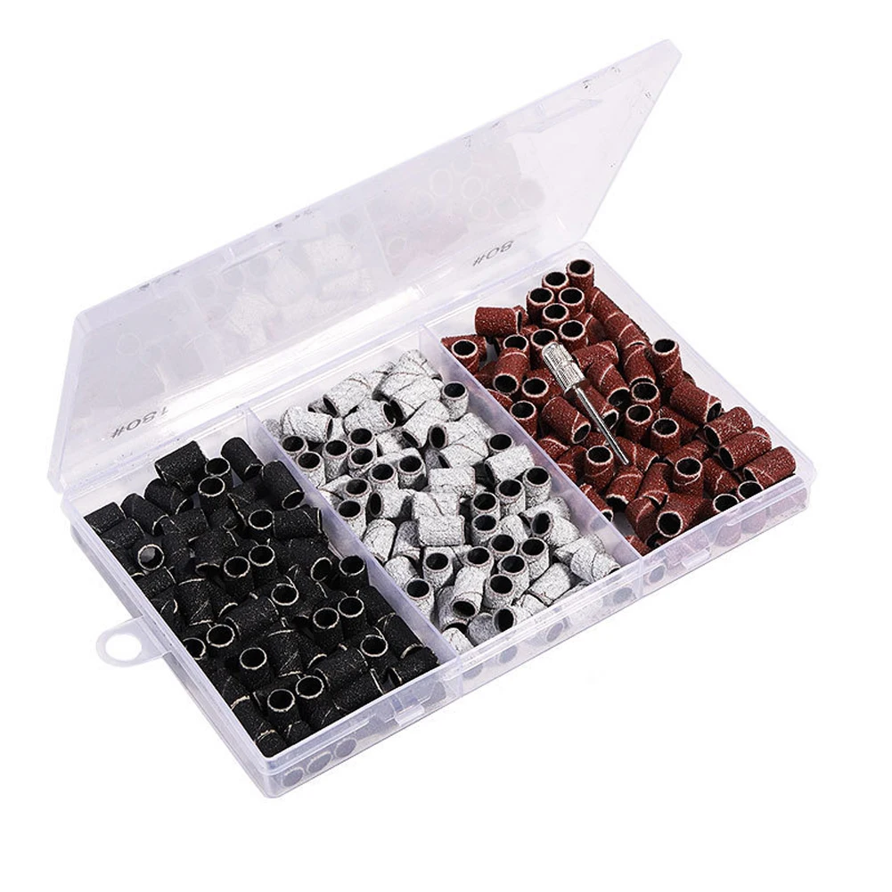 For Electric Nail Drill Abrasive Polishing Bits Nail Sanding Bands For Home Nail Care Long-lasting Resin Material