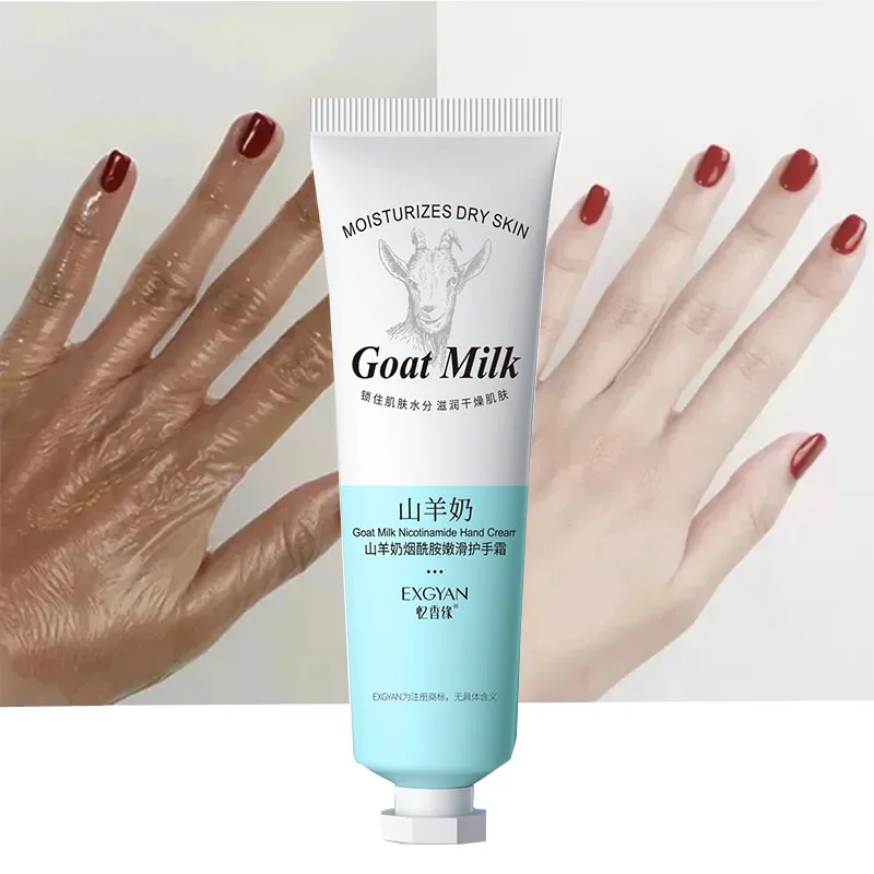 Whitening Hand Cream Goat Milk Nourishing Anti-Aging Wrinkle Removal Anti-Crack Moisturizing Repair Hand Care Korea Skin Care