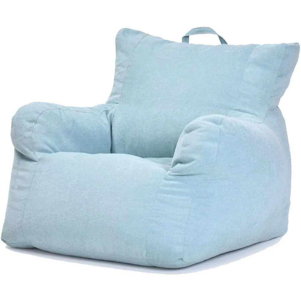 Sofa Rocking Chair,bean Bag Chair,silent EPP Particles,18CM Thick Cushion, Comfortable Sofa Chair Handle (light Blue Small Size)