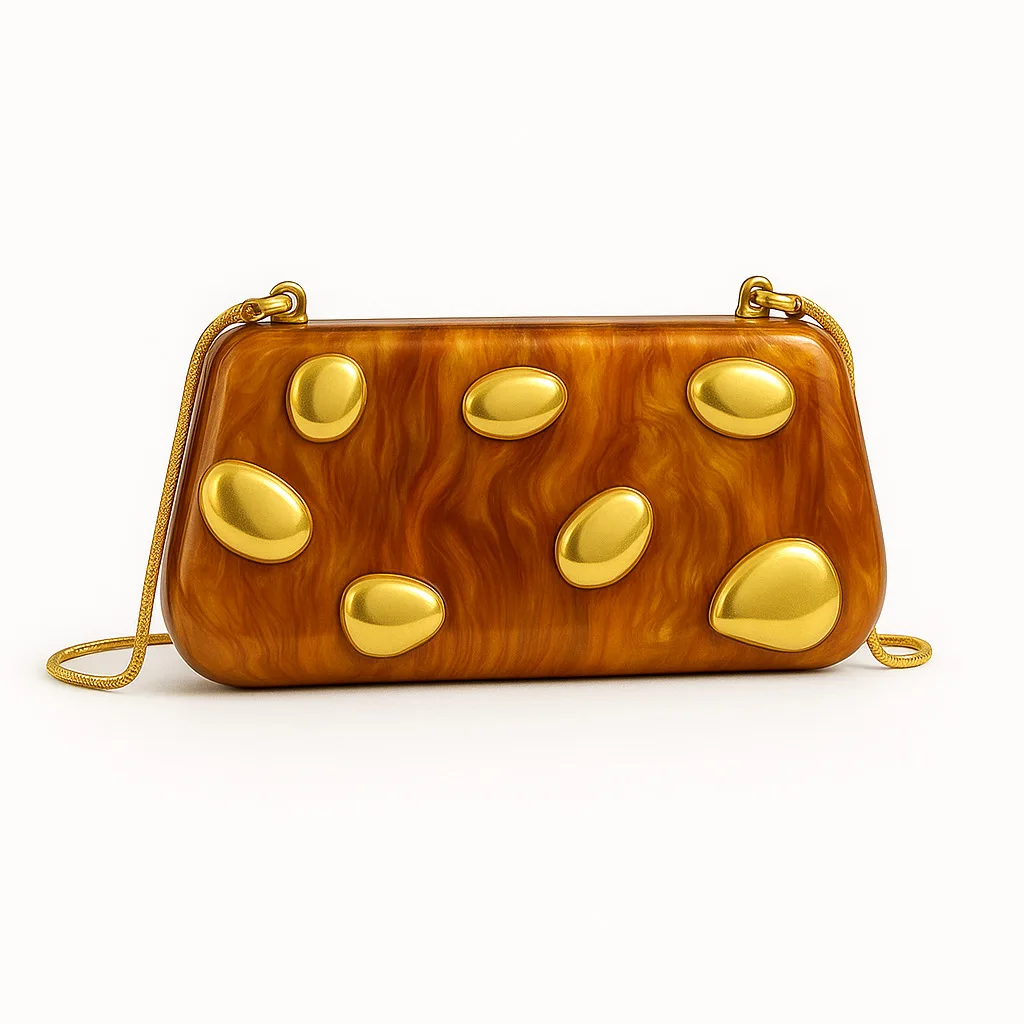 

Новая стильная сумка через плечо с выпуклым дизайном неправильной формы, акриловый клатч, модный свадебный кошелек, клатч