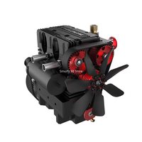 TOYAN L200A Engine Model Metal Twin-cylinder Four-stroke Gasoline Version Air-cooled Engine Model Toys Gift for Adult