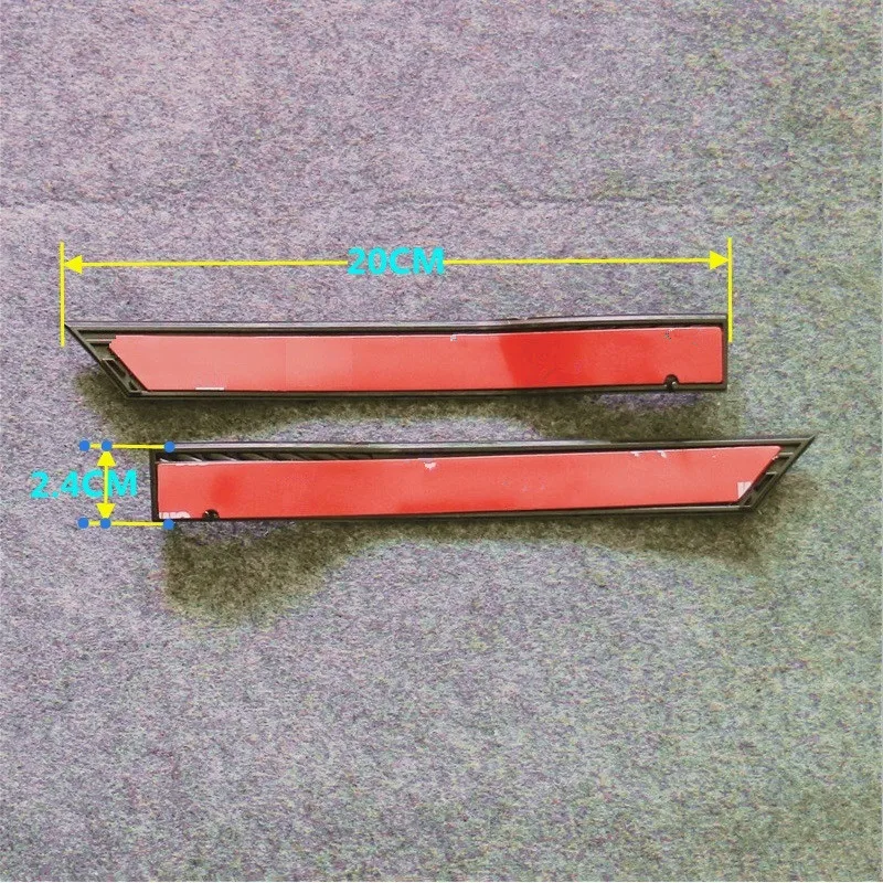 2PCS/SET Car Badge Decoration Fender Skirts Sticker Fenders Stickers For Subaru WRX STI 2008-2014 Car Styling 20*2.4CM