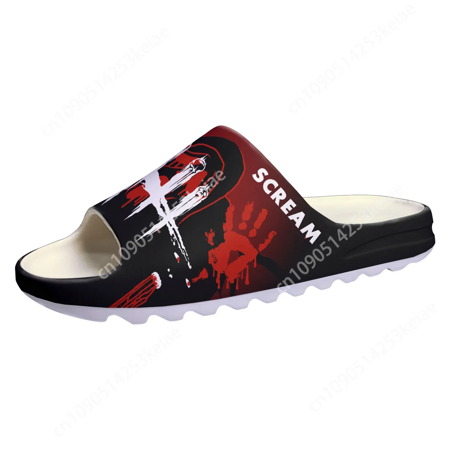 Scream Movie Billy Loomis Halloween Pantofole con suola morbida Zoccoli per la casa Scarpe da acqua personalizzate Sandali per adolescenti da donna per uomo