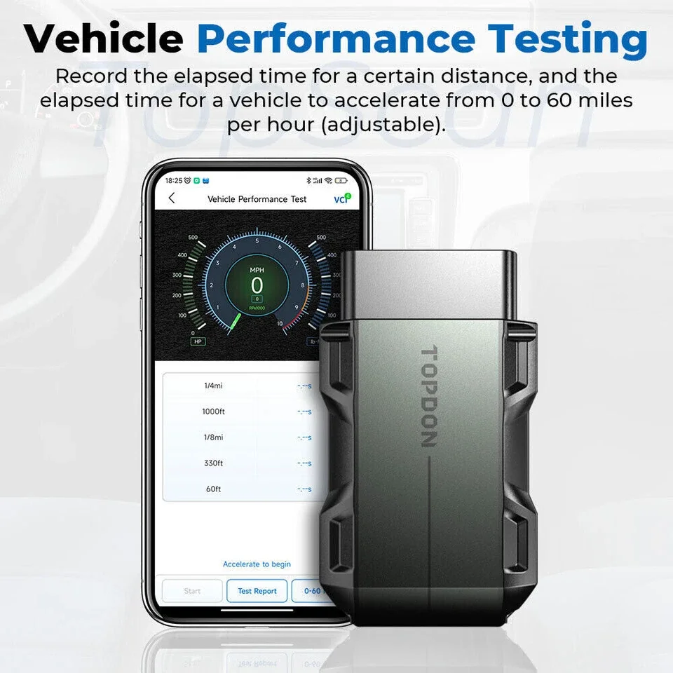 TOPDON TopScan Pro Bluetooth OBD2 Scanner Full System Diagnostic Tool with 13 Reset Services and Bidirectional Control for iOS/Android