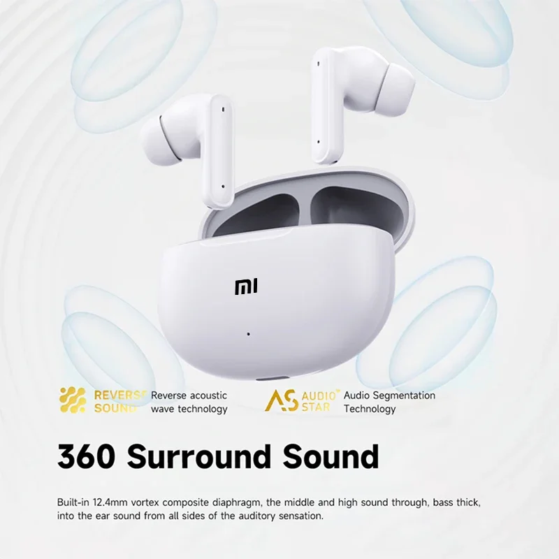 XIAOMI T80S ANC Bluetooth5.3 Earphones TWS In Ear Wireless Headphone Active Noise Cancelling Sport Gaming Stereo Sound Headset