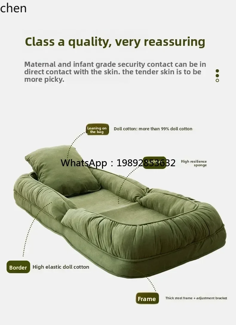 v9.3-sofa reclining and sleeping sofa bed folding dual-purpose reclining artifact single leisure chair