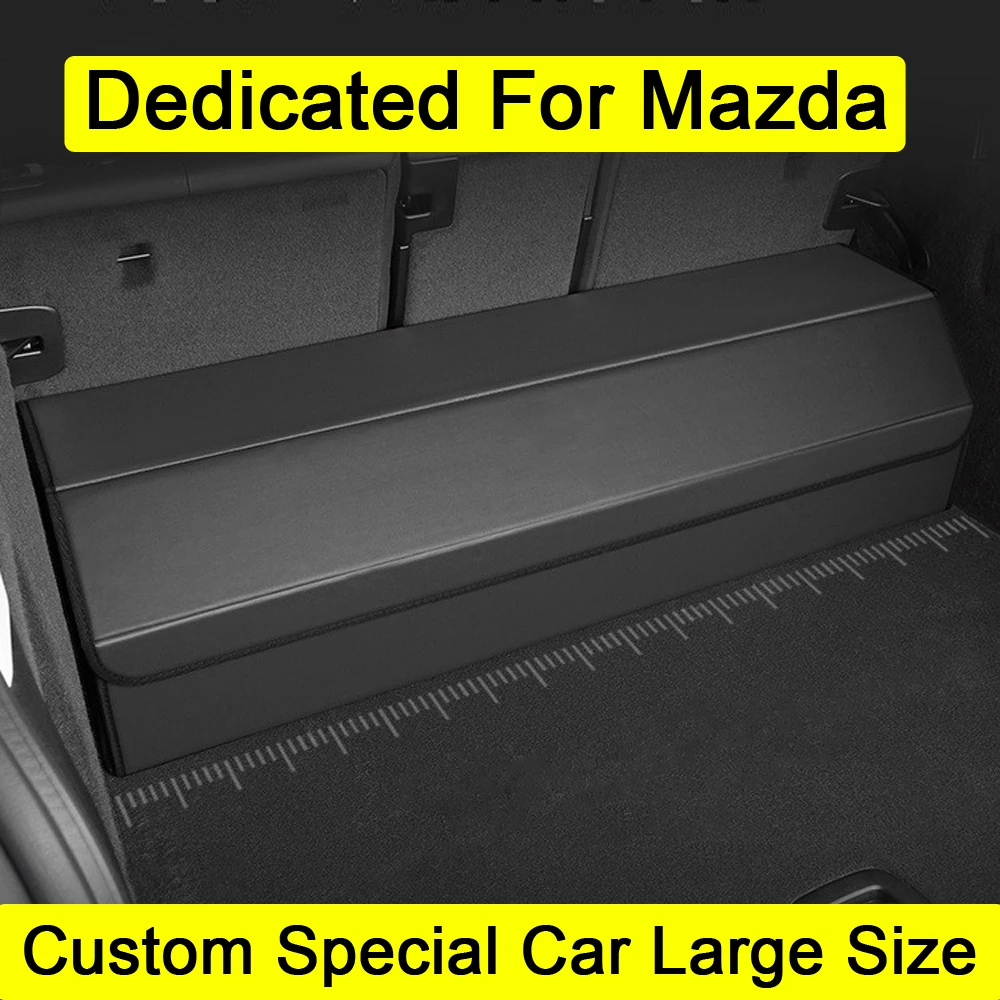 

Custom Size Car Trunk Organizer Box Large Capacity leather Trunk Storage Box For Mazda 2 3 5 6 Atenza CX-3 CX3 CX-5 CX5 CX7 CX-9