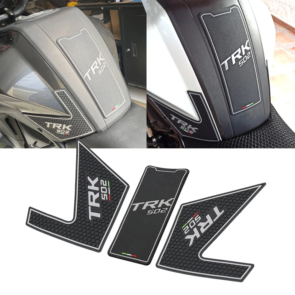 TRK502X Motorcycle Anti Slip Tank Pad Sticker Fits For Benelli TRK 502 X TRK502 Gas Knee Grip Traction Side Kneepad 3M Decals