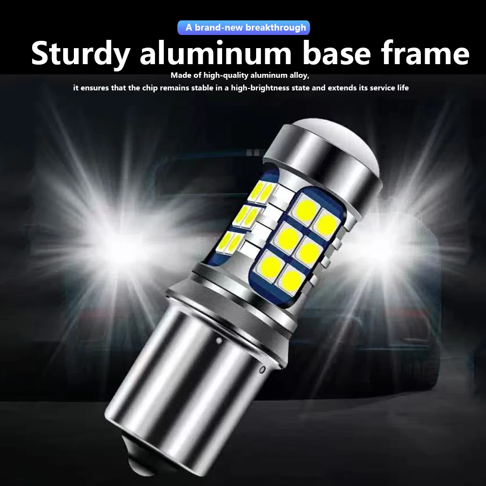 2 قطعة 6000 كيلو BA15S P21W Canbus LED عكس الضوء احتياطية Blubs 1156 مصباح لكيا سبورتاج ريو 3 4 سورينتو Ceed Stonic الروح بيكانتو