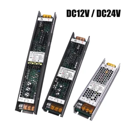 AC200-240V Dimmable LED Driver to 12V 24V Power Supply Lighting Transformer for LED Strip 60W 100W 150W 200W 250W Power Adapter