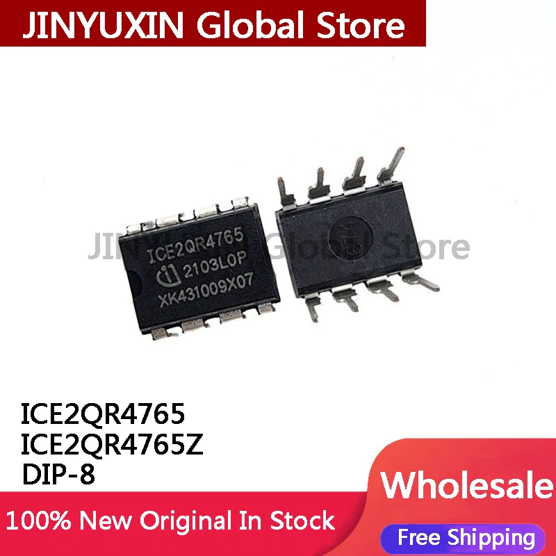 5Pcs New Original ICE2QR4765 2QR4765 ICE2QR4765Z 2QR4765Z DIP-8 Power Management IC Chip In Stock Wholesale