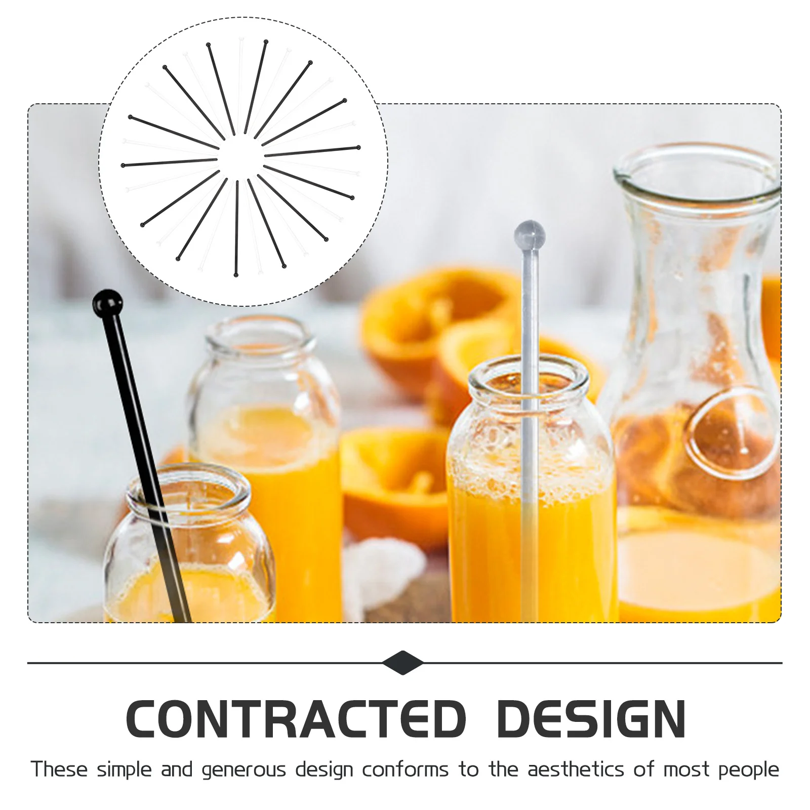

48Pcs Stirring Rods Plastic Cocktail Rods Bar Swizzle Sticks Coffee Drink Stirrers Juice Beverage Mixing Sticks