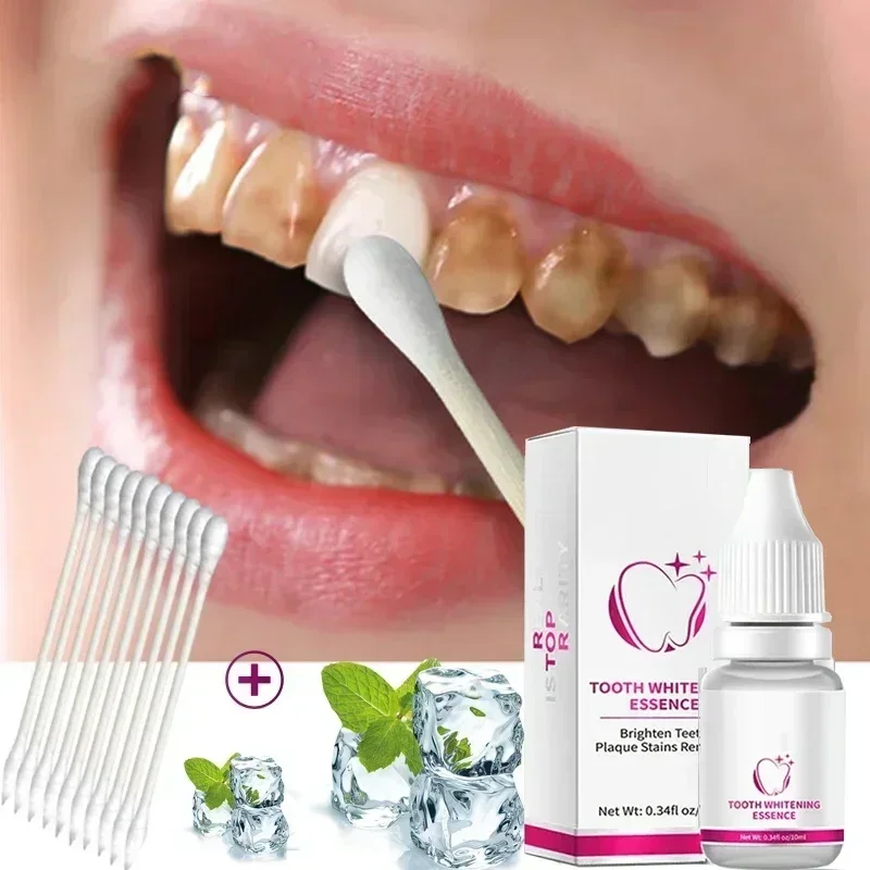 Teeth Whitening Serum Remove Plaque Stains Bleachig Teeth Essence Oral Hygiene Cleaning Gel Fresh Breath Care Dental Tools