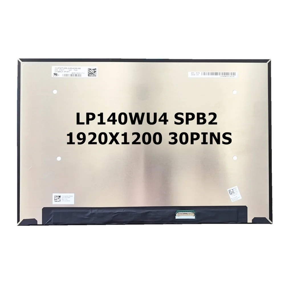 LP140WU4 SPB2 LP140WU4-SPB2 Original New 14INCH 16:10 1920×1200 30PINS Laptop LED LCD Screen  WITHOUT TOUCH