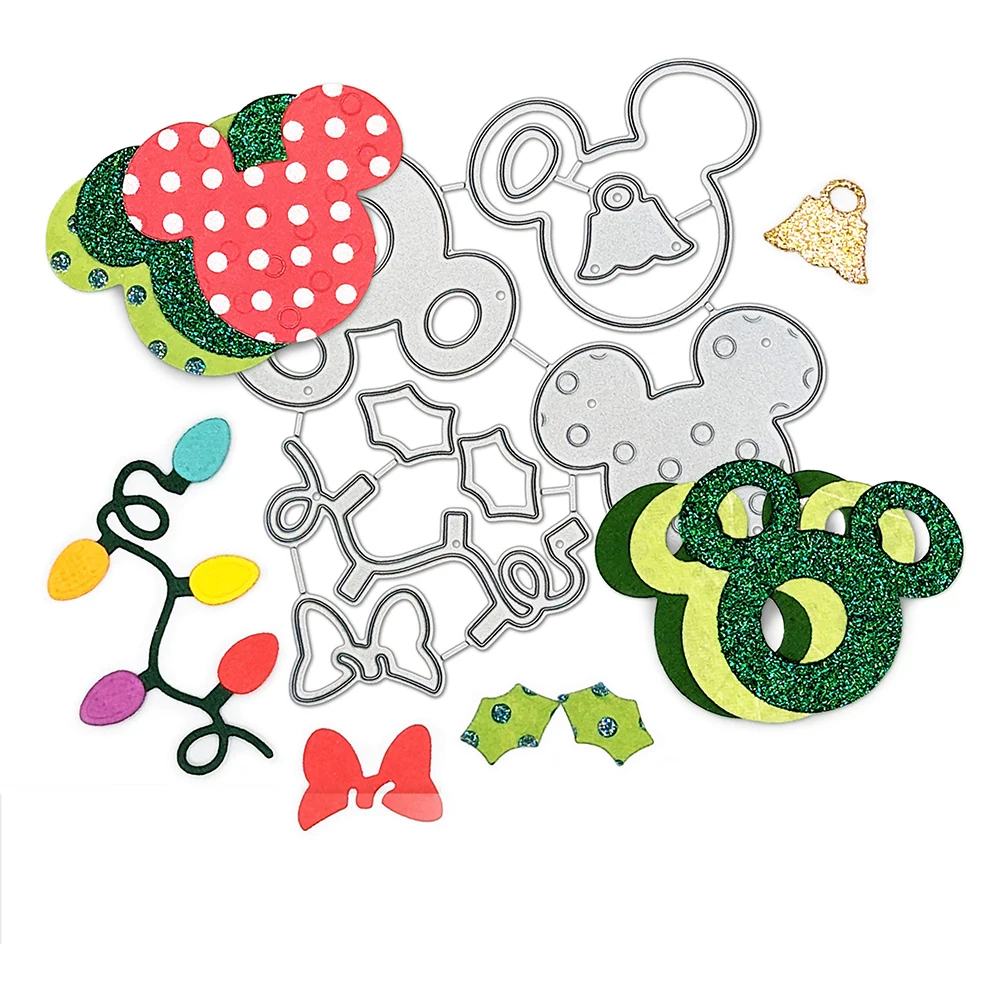 Mini Feestdagen Set Stansmessen DISNEY Diecut voor DIY Scrapbooking Decoratief Papieren Kaart Ambachten Maken Nieuwe 2023 Mes Schimmel