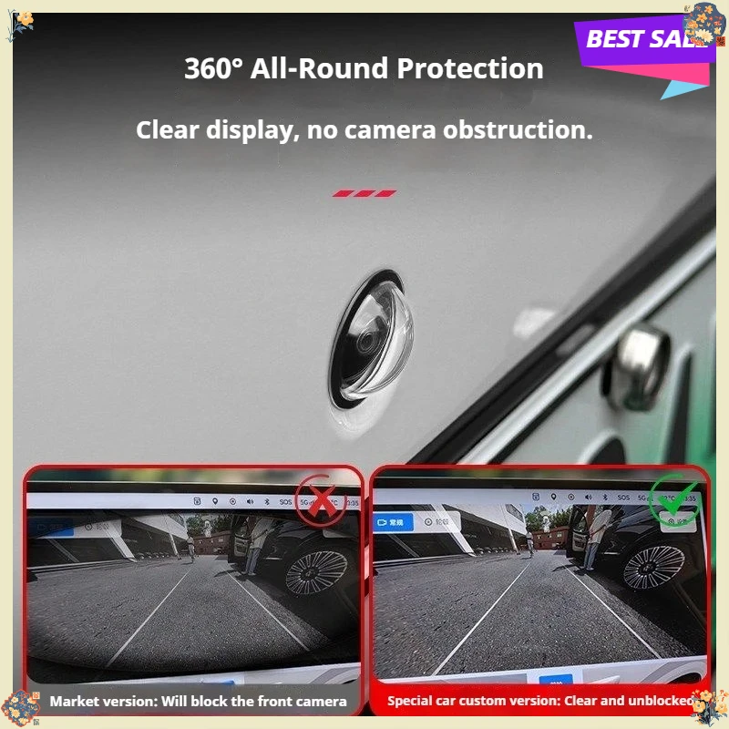 

Acrylic waterproof and scratch resistant Car Dedicated Front Camera Protection Cover 360° Panoramic Camera Lens Protective Film