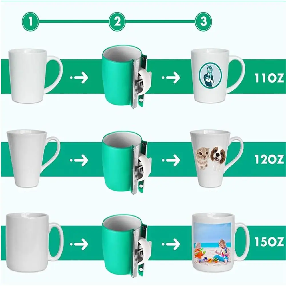 3d Silicone Mug Wraps Heat Transfer High-elasticity Cup Holder Mug Mold Cup Clamp Transfer Mug Clamp Fixture For Printing