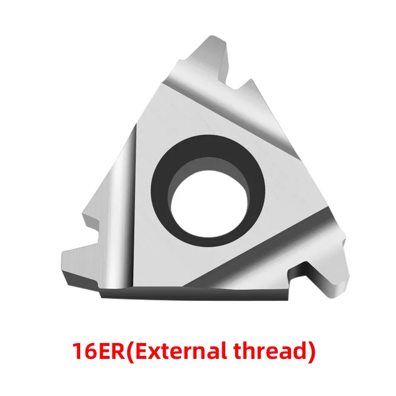 10 Uds. Herramienta de torneado de torno de hilo de carburo de ángulo de 30 grados insertos 16ER 16IR 1.0TR/1.5TR/2.0TR/2.5TR/3TR/4TR para metal no ferroso