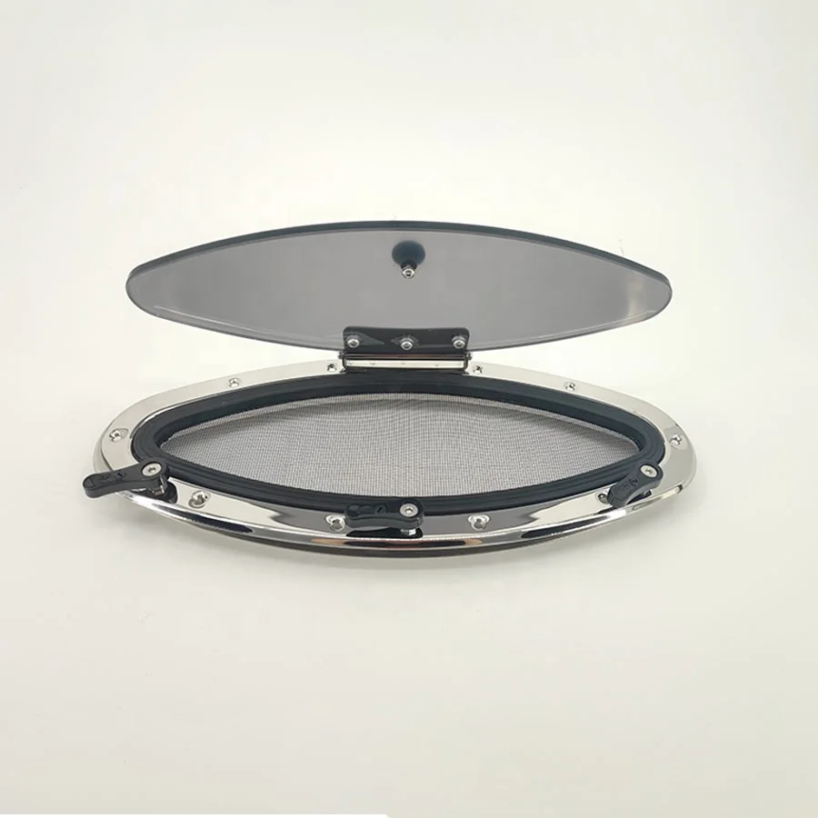 Hot Sale Eye Shape Yacht Marine RV 316L Stainless Steel Side Window Boat Porthole 150*354
