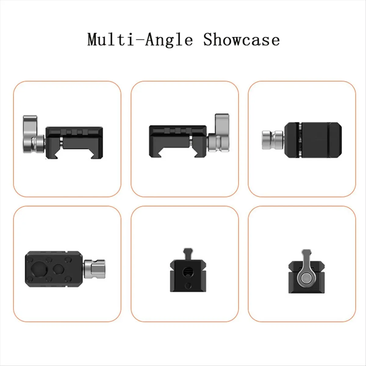 A64I Clamp Quick Release Clamp with 1/4 3/8 Thread for Cold Shoe Support Camera Cage for Locating Microphone Magic Arm