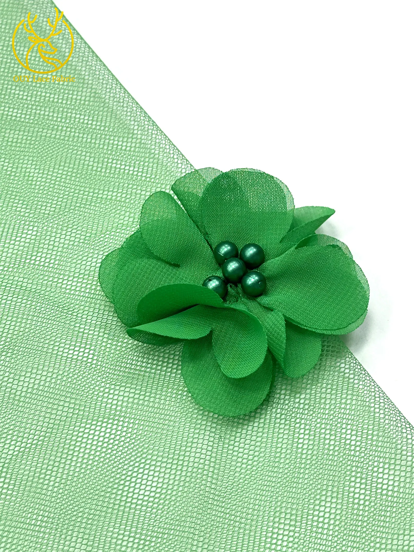 Lila 3D Applikation Tüll Perlen Spitzenstoff Hochwertige 3D Blumen Tüll Netz Stickerei Spitze Nigerianischer Hochzeits-Spitzenstoff – Detail 23