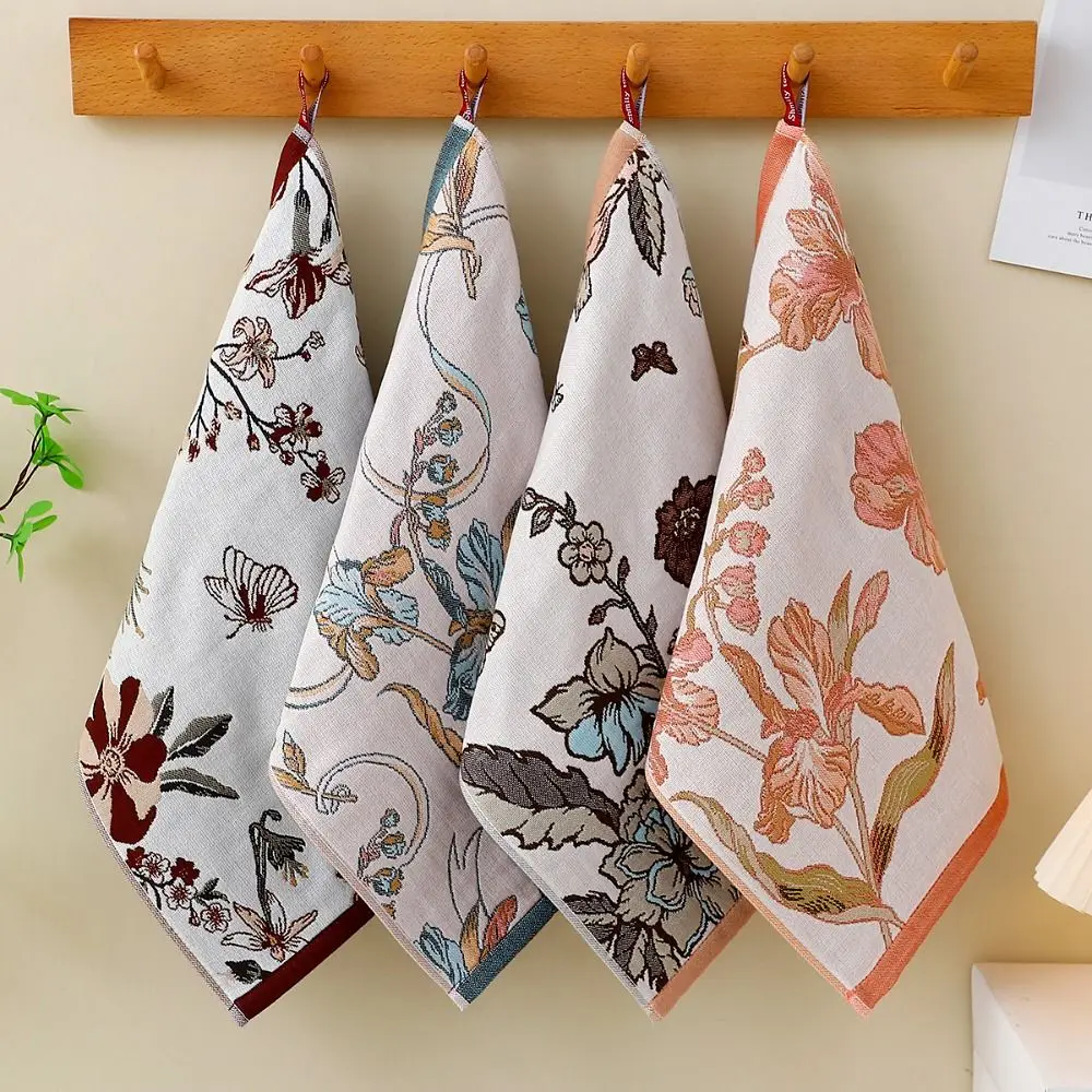 New 34x40cm Large Hand Towel 4 Layer Cotton Gauze Decorative Kitchen Towel Quick Dry Tea Towel Home Restaurant