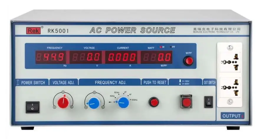 1000VA AC Power Source RK5001 Variable frequency power supply,L:8.4A H:4.2A, F: 45-70Hz/50Hz/60Hz/2F/4F/400Hz,1000W