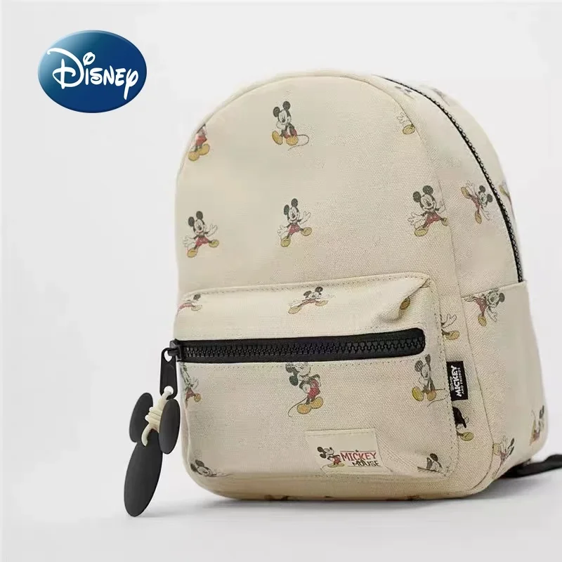 Disney Mickey New Children's Backpack Luxury Brand Fashion Children's School Bag Mini Cartoon Cute Print Girls' Backpack