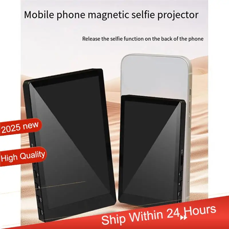 

~【A48T HOT】Wireless Magnetic Selfie Monitor For Iphone Selfie Mirroring Enhanced Rear Camera Viewing Grey