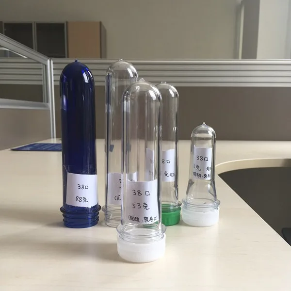 Manufacturer wholesale 38mm diameter plastic bottle preform, food grade pet beverage bottle preform