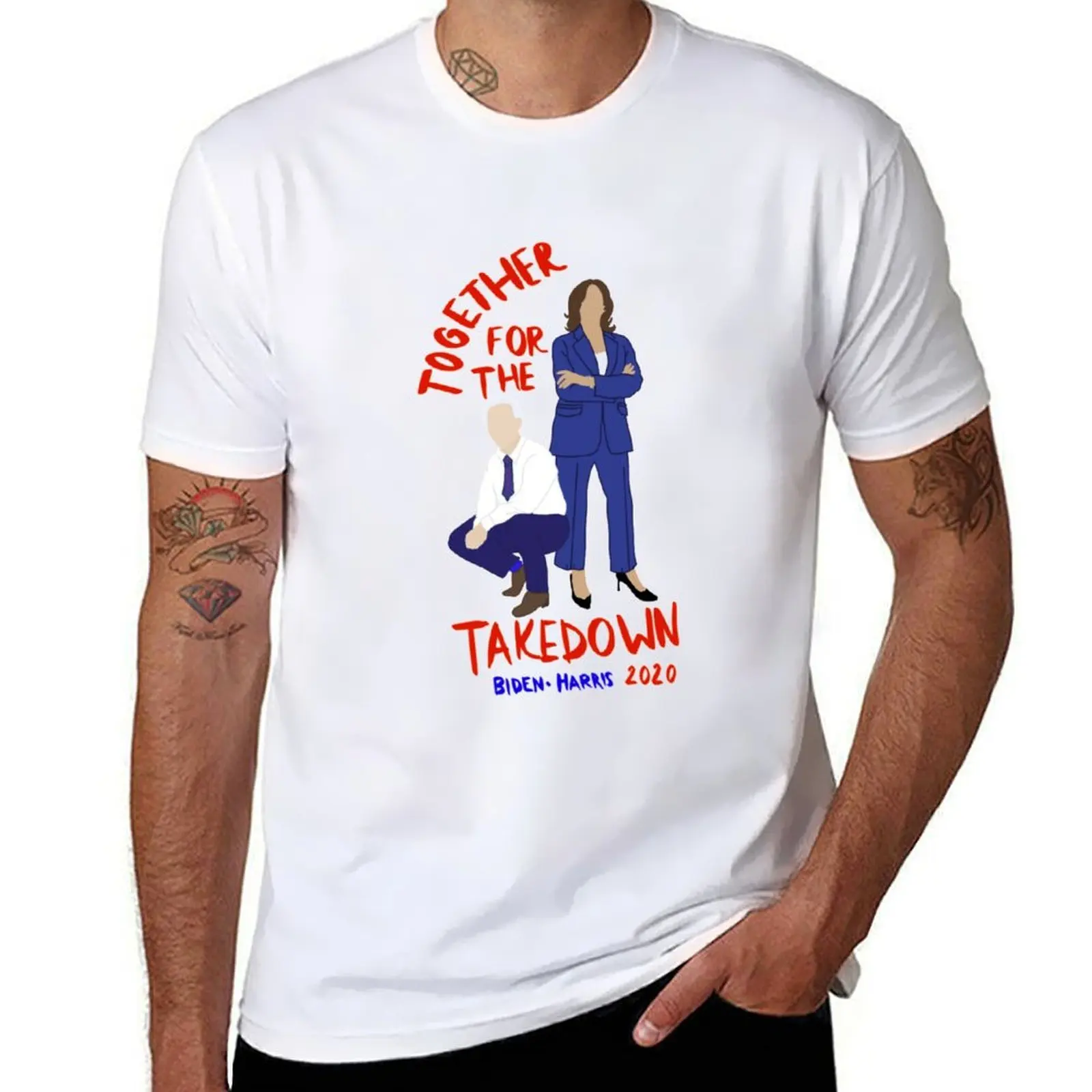 

Joe and Kamala T-Shirt man t shirt summer funny t shirts cotton T-Shirt