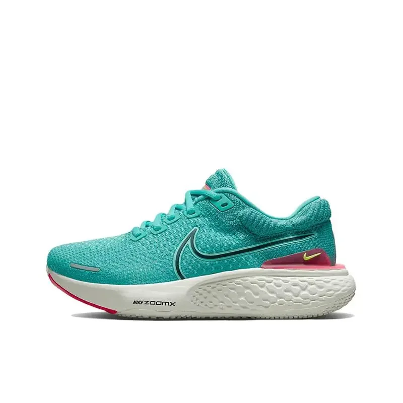 Nike ZoomX Invincible Run FlyKnit 2 Men's and Women's Lake Green Anti-slip Wear and Shock Absorption Running Shoes