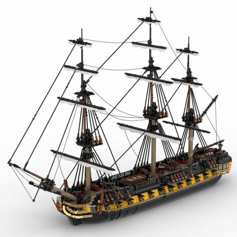 Baustein Spielzeug hms romulus MOC-123262 Royal Navy Kriegsschiff Modell Admiralität voll manövriert Schiff Baustein Kit Spielzeug Geschenk