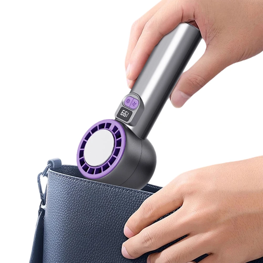 Портативный ручной вентилятор, 4 шт., 199 передач, скорость ветра ​ ​ Регулируемый охлаждающий настольный вентилятор с цифровым дисплеем и портативным воздушным охлаждением