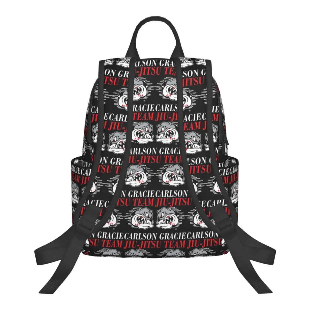 Carlson Gracie Jiu-Jitsu Team Logo Student Backpack School Bag Hiking Travel Daypack for Boys Girls Bookbag Shoulder Bags